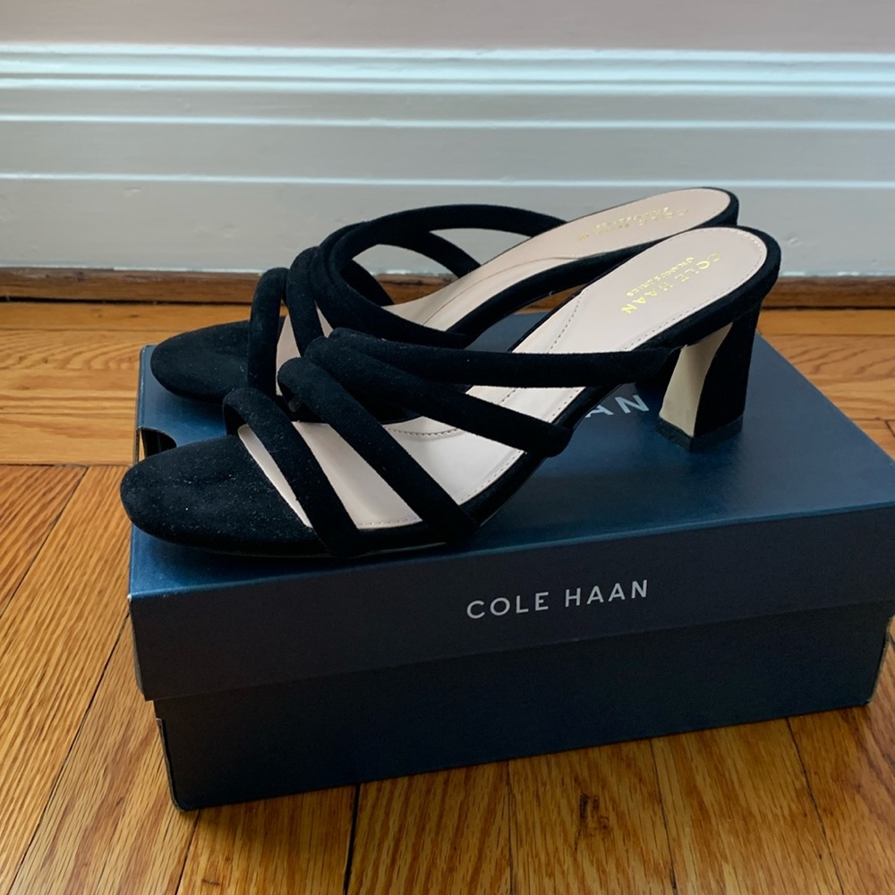 * Cole Hann suede slip on sandals (Size 9)*